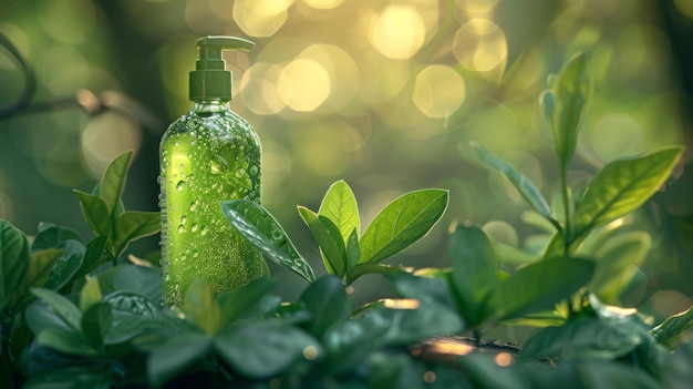 Arte EcoConscious para uma linha de produtos ecológicos, verdes e limpos