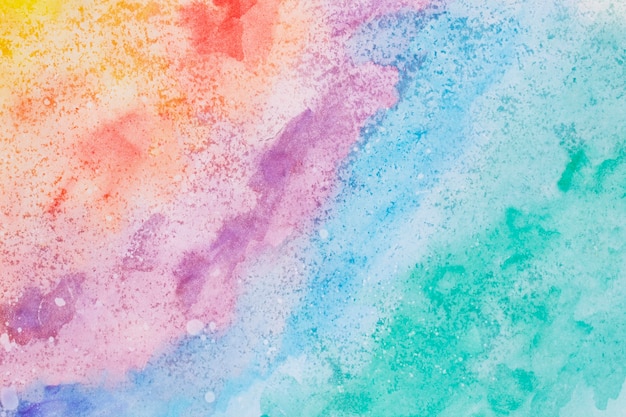 Foto arte em aquarela mão pintar o plano de fundo colorido