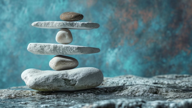 El arte de equilibrar las piedras equilibrar las rocas apilar