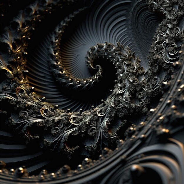 Foto arte en espiral abstracto