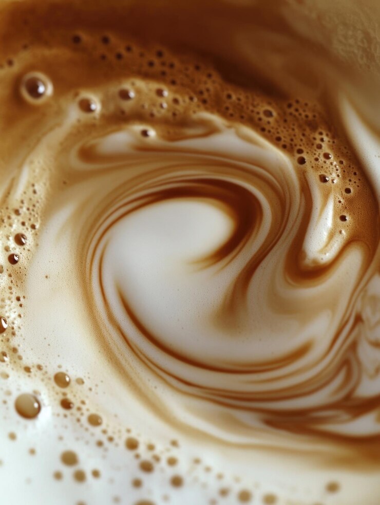 El arte del espresso en un capuchino