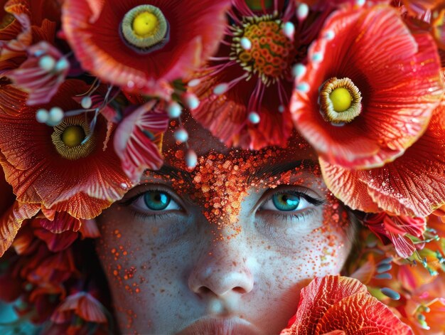 Foto arte fairypunk margarita kareva arte de koloman moser por arte ferrofluid por tim flach luz do dia no rosto