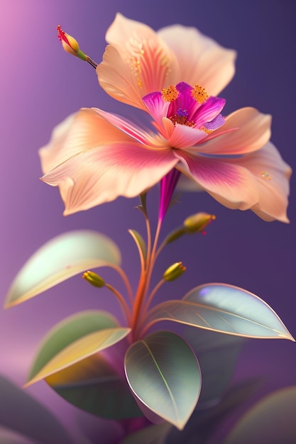 arte de la flor de hibisco