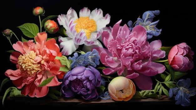 Arte floral hiperrealista