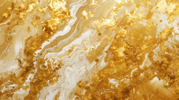 Arte fluida dourada pintura de mármore de fundo texturizado