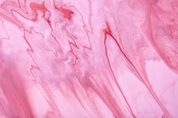 Arte fluido abstracto colores rosa claro y morado. Mármol líquido. Cuadro acrílico con degradado lila.