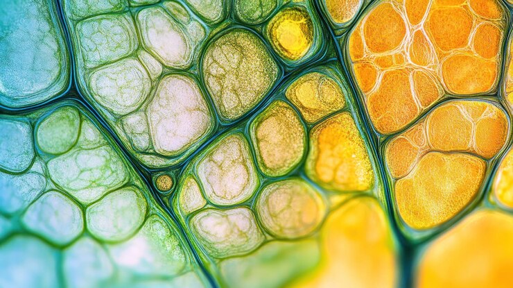 Arte fluido abstracto colores vibrantes primer plano formas orgánicas fondo textura elemento de diseño
