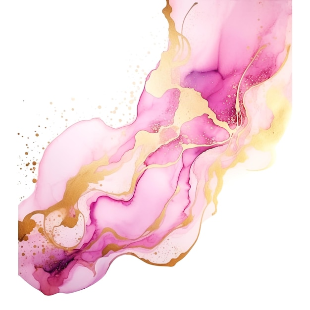 Arte fluido abstracto de lujo pintura de fondo técnica de tinta de alcohol