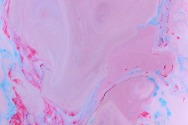 Arte fluido colorido Fondo pintado a mano abstracto creativo azul rosa Textura de mármol Telón de fondo de color líquido