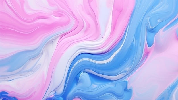 arte fluido floral fondo colorido papel tapiz azul claro y rosa