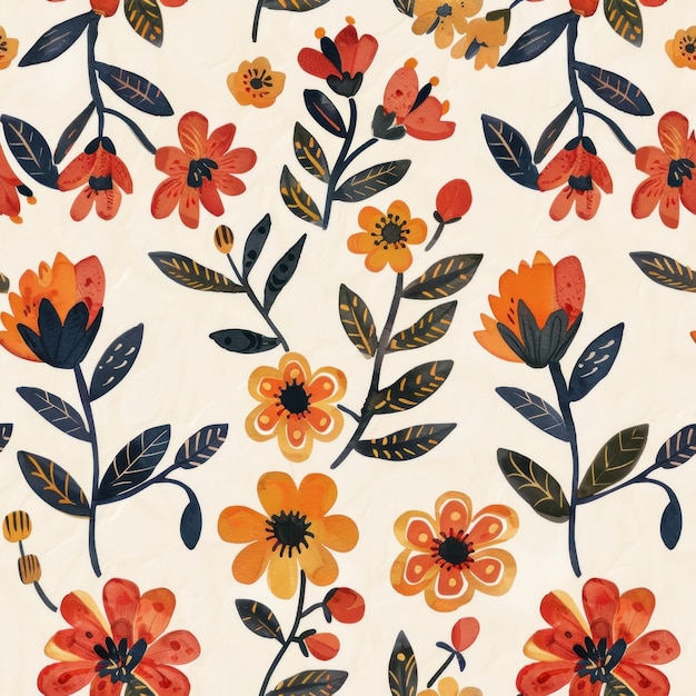 Arte folclórica mexicana padrões gráficos flor flor