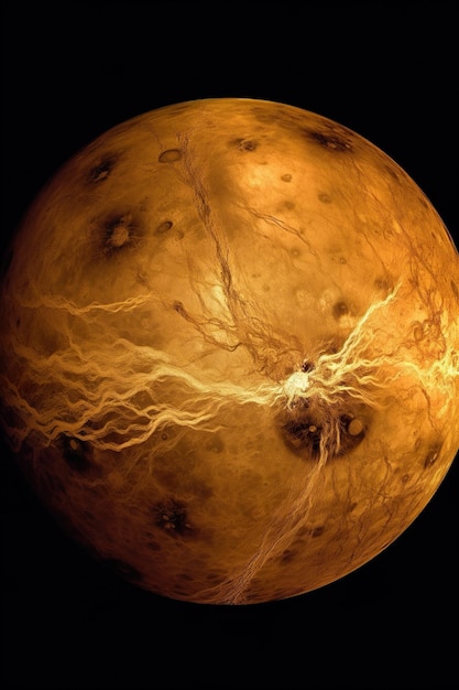 Arte fotográfica da astronomia do planeta Vênus