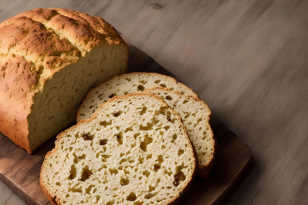 Arte generativo de pan de soda irlandés hecho en casa por IA