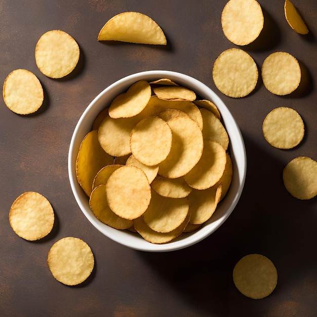 Arte generativo de papas fritas caseras saludables por AI