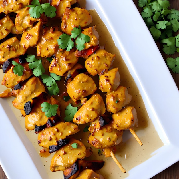 Arte generativo Thai Chicken Satay por AI