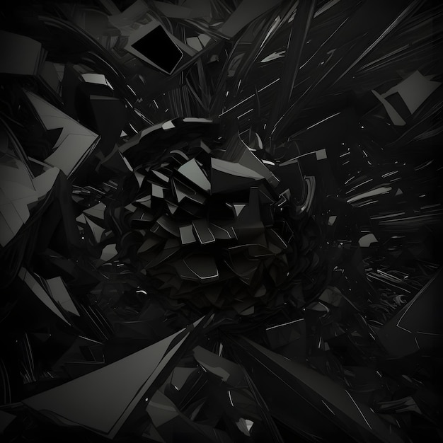 Arte gerada por rede neural de fundo abstrato de matéria negra