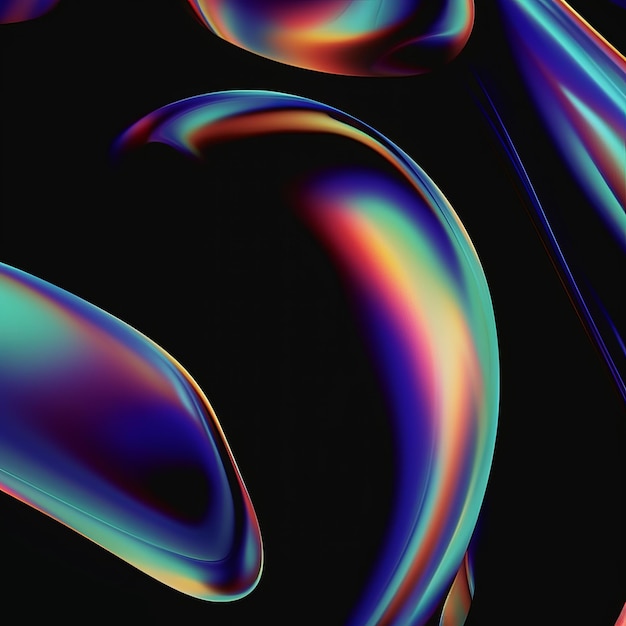 Arte de gradiente abstracto con una mezcla hipnotizante de colores y mallas