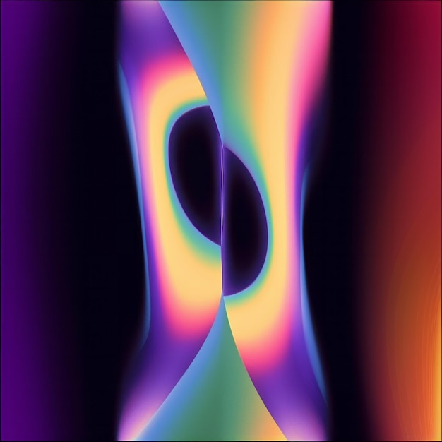 Arte de gradiente abstracto con una mezcla hipnotizante de colores y mallas