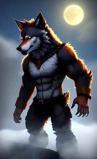 arte de hombre lobo