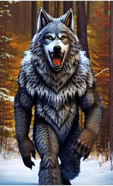 arte de hombre lobo