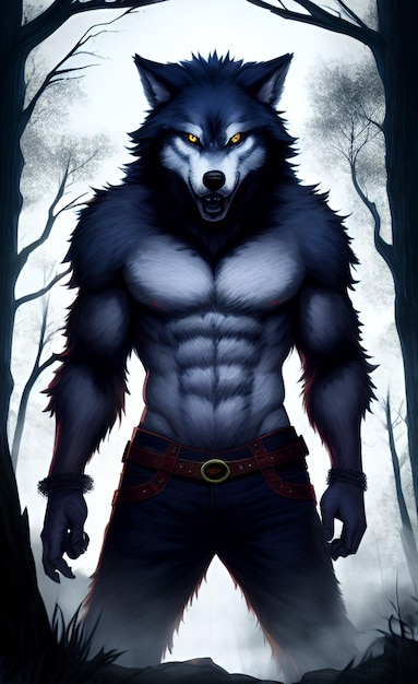 arte de hombre lobo