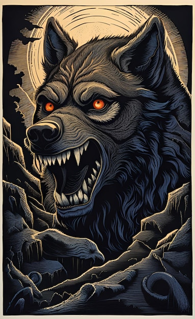 Arte del hombre lobo