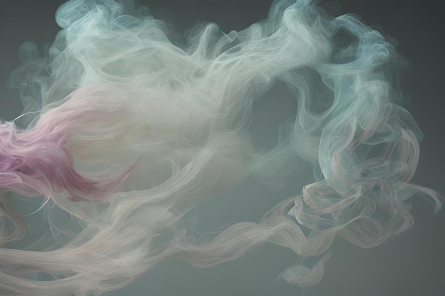 Arte de humo dinámico con degradado de colorxA
