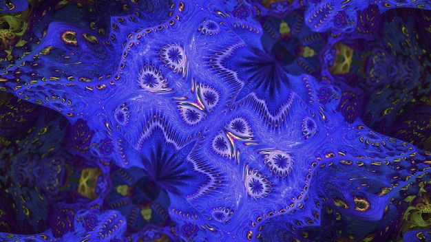 Arte de imagen fractal abstracto con color psicodélico