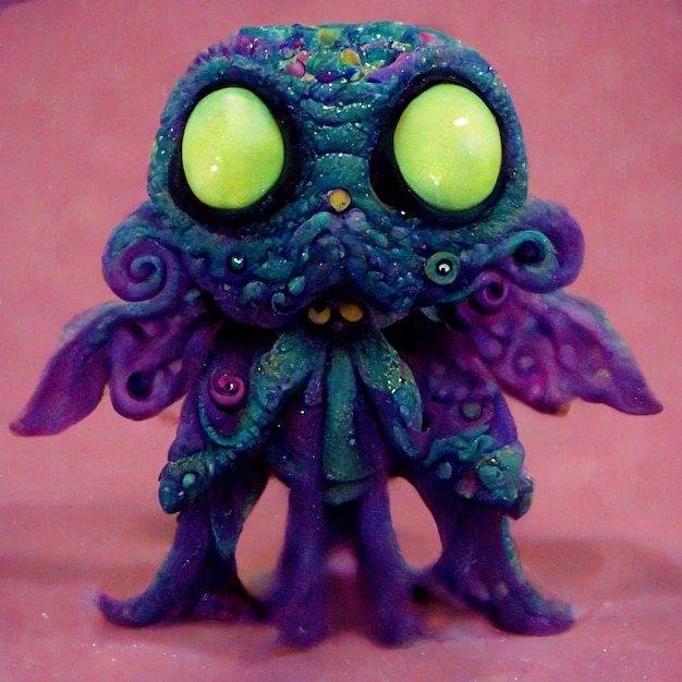 Arte infantil de argila Cthulhu