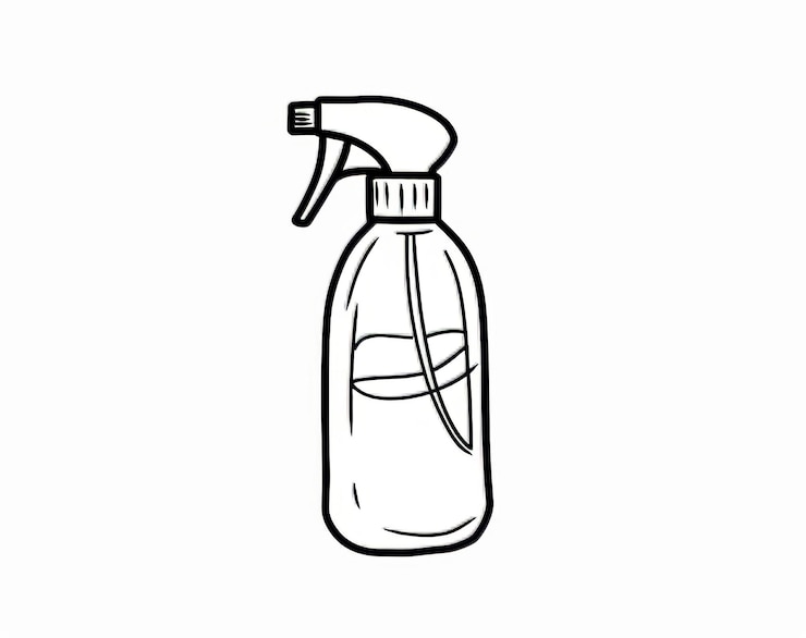 Foto arte de la línea de botellas de espuma ilustración moderna con trazos continuos arte de la linea de botellas cosméticas ilustración moderno