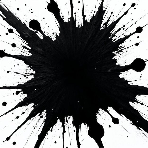 Arte con manchas de tinta negra