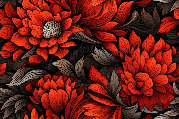 Arte minimalista em linogravura vetor natureza planta flor impressão