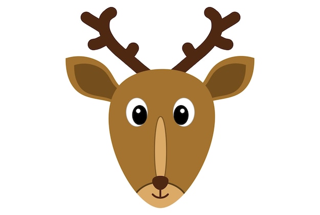 Arte navideño de animales de renos ilustración alegre de Navidad feliz Navidad clip artístico religioso