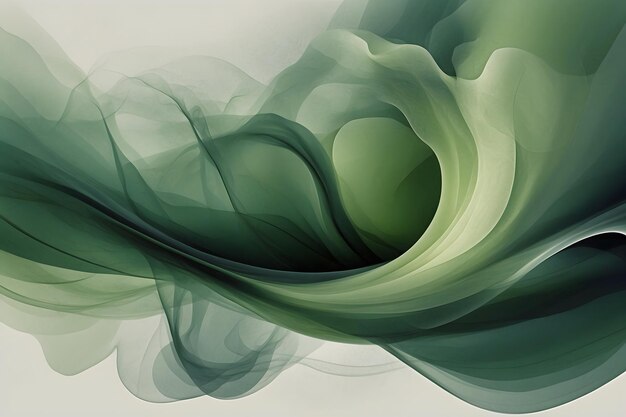 Un arte de papel tapiz abstracto verde