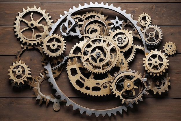 Arte de pared de equipo Steampunk