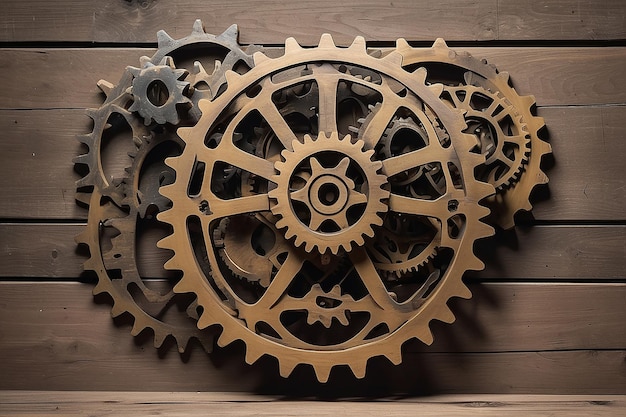 Arte de pared de equipo Steampunk