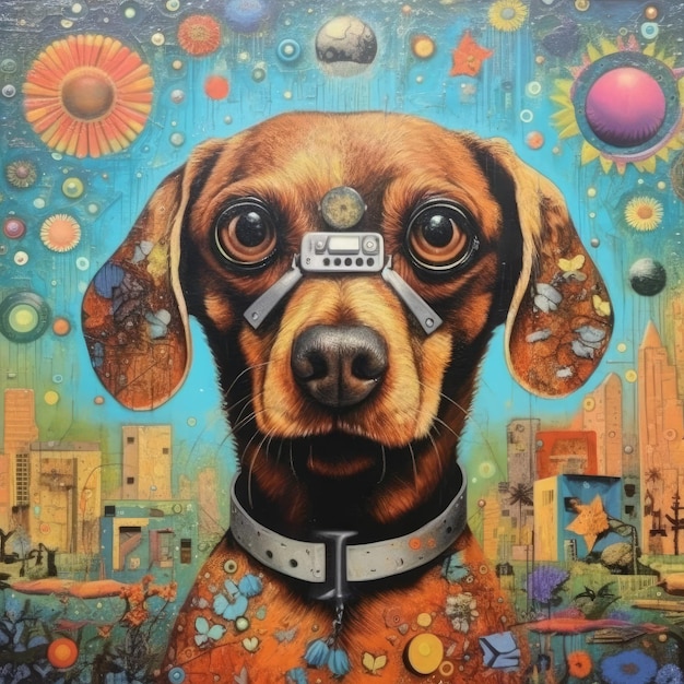 arte del perro ai generativo