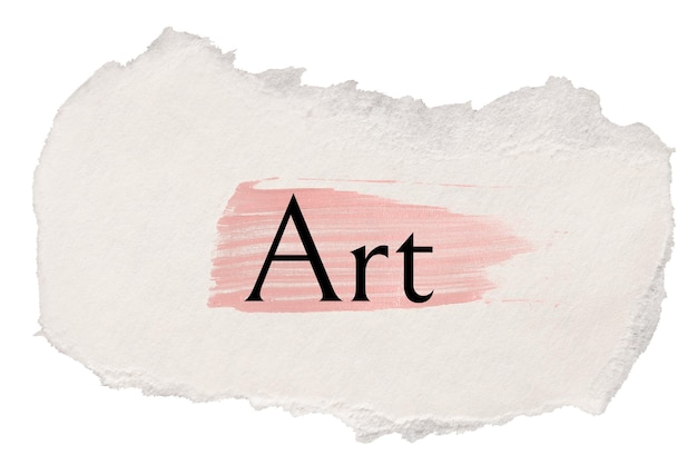 Arte png papel rasgado palavra adesivo tipografia fundo transparente