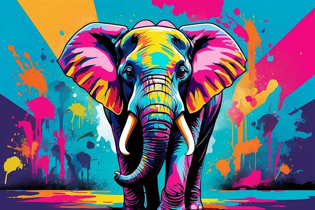 El arte pop Pachyderm