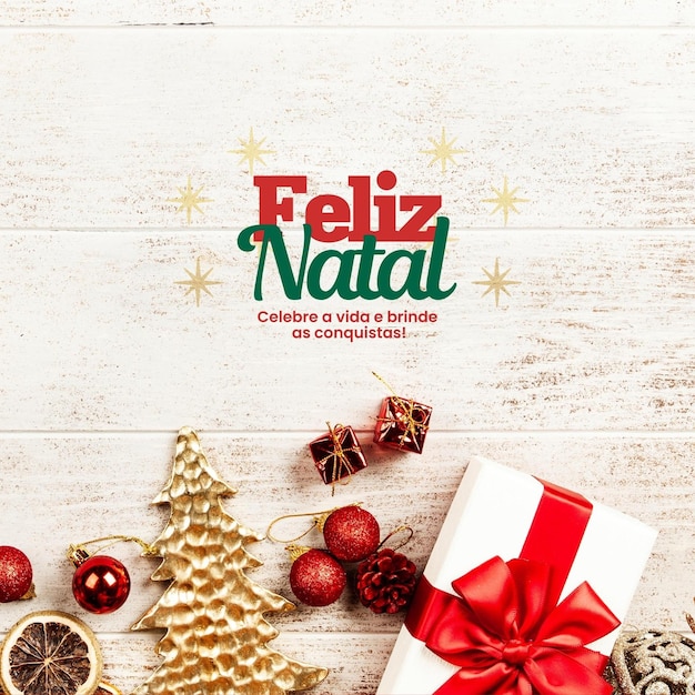 Arte pronta de feliz natal, árvore de natal.