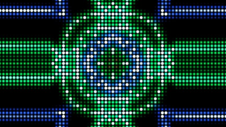Foto arte psicodélico patrón abstracto fondo colorido simétrico premium