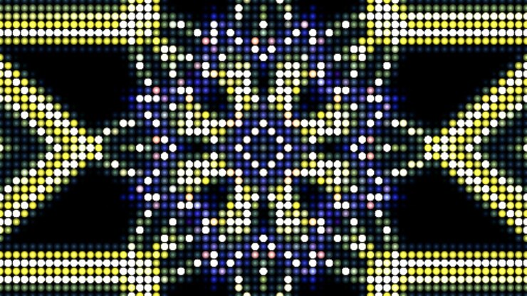 Foto arte psicodélico patrón abstracto fondo colorido simétrico premium