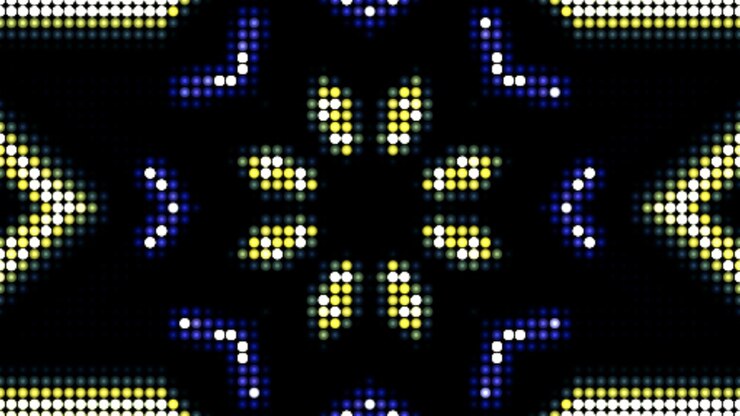 Foto arte psicodélico patrón abstracto fondo colorido simétrico premium
