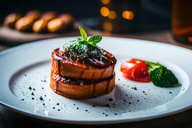 El arte de los sabores explorando la comida desde todos los ángulos la IA generó la mejor foto