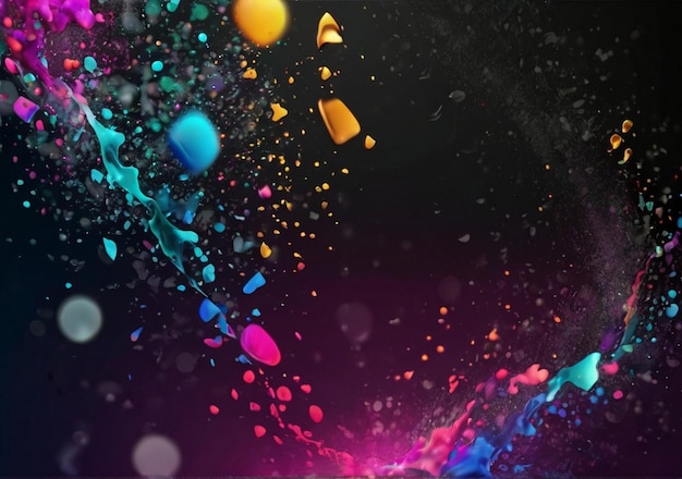 Arte de salpicaduras colorido fondo abstracto