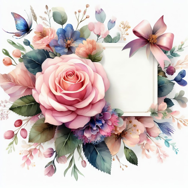 arte de las tarjetas florales