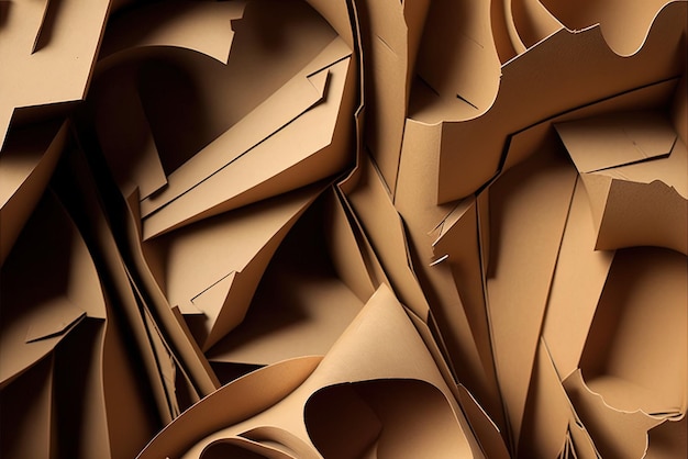 Arte de textura de fondo de papel de cartón