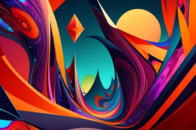 Arte vectorial y abstracto moderno