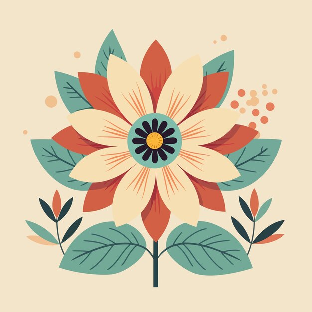 Arte vectorial de las plantas flores árboles verduras frutas