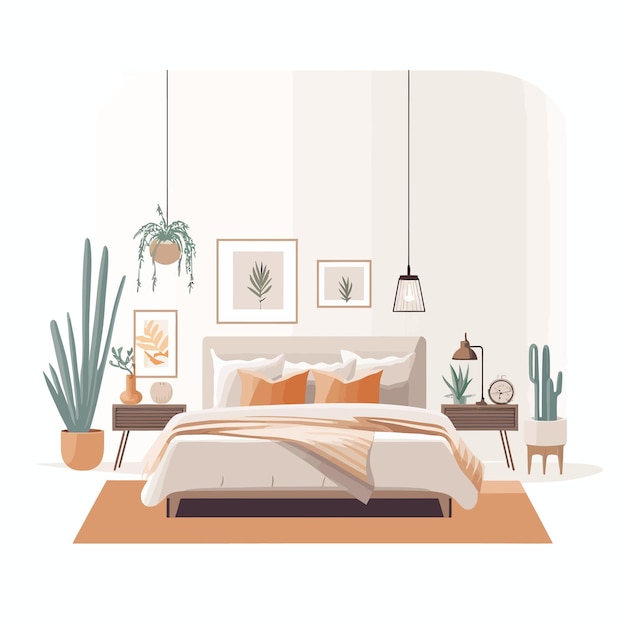 Arte vectorial sobre muebles imagen vectorial simple